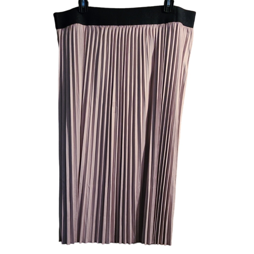 LLR LuLaRoe Pink Pleated Accordian Jill Skirt Plus Sz 3XL NWT - Picture 2 of 8